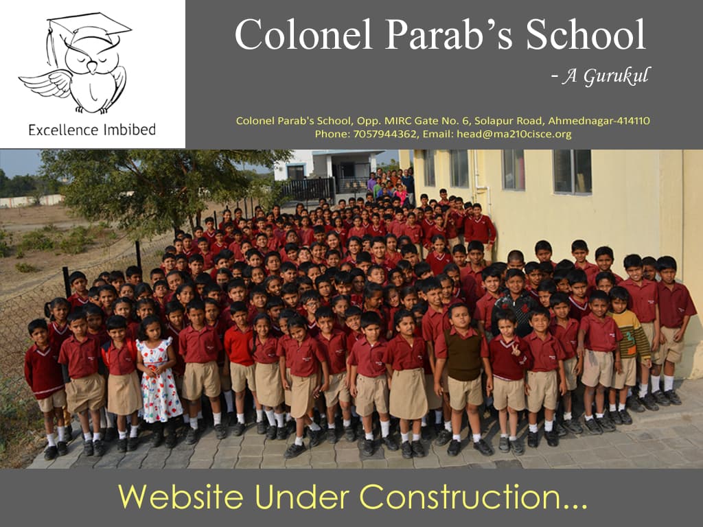 Colonel Parab's School - A Gurukul