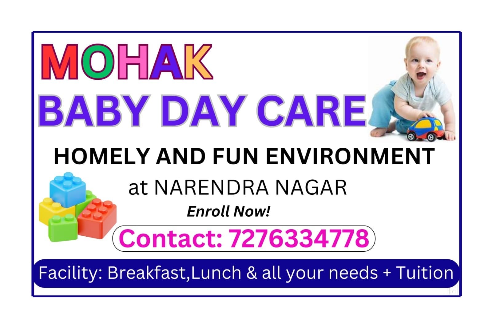 Mohak Baby Day Care | Best Baby Day Care in Narendra Nagar Nagpur |